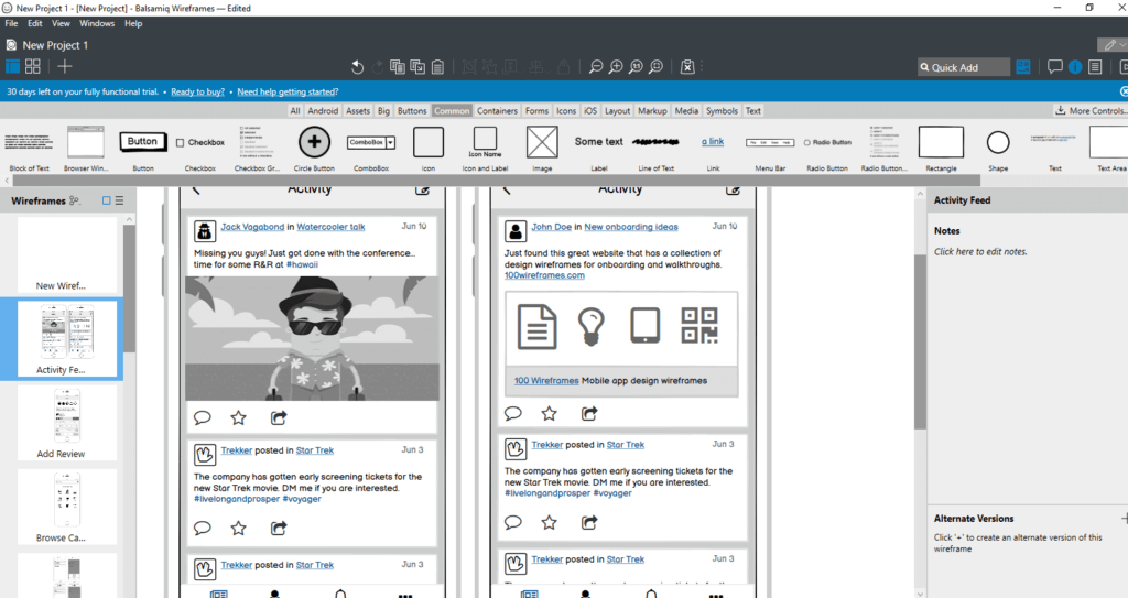 Crear prototipos web maqueta funcional con Balsamiq