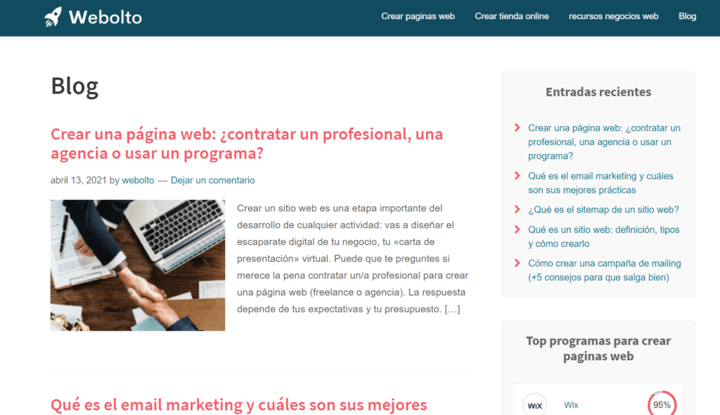 Diferencia entre página web y sitio web feed del blog de Webolto