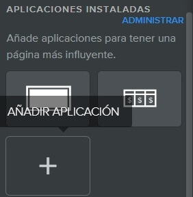 Opiniones de Weebly - Añadir aplicación