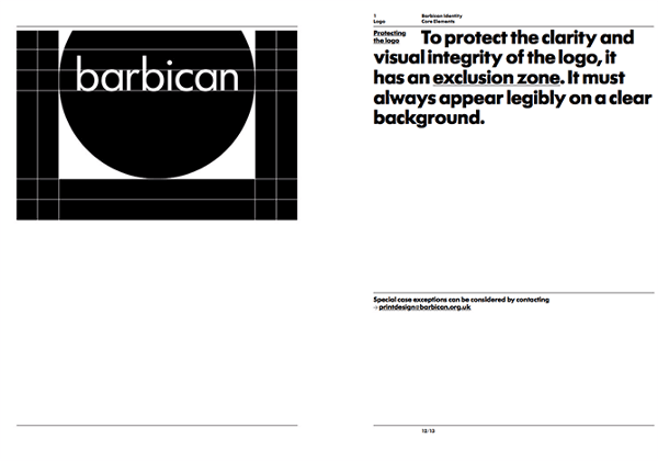 Identidad gráfica de Barbican