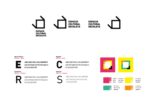 Identidad visual del Espacio Cultural Recoleta, en Buenos Aires