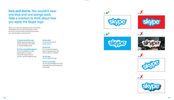 Identidad visual de Skype