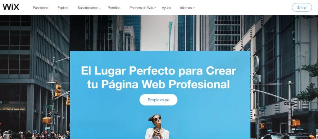 Wix para crear tienda online