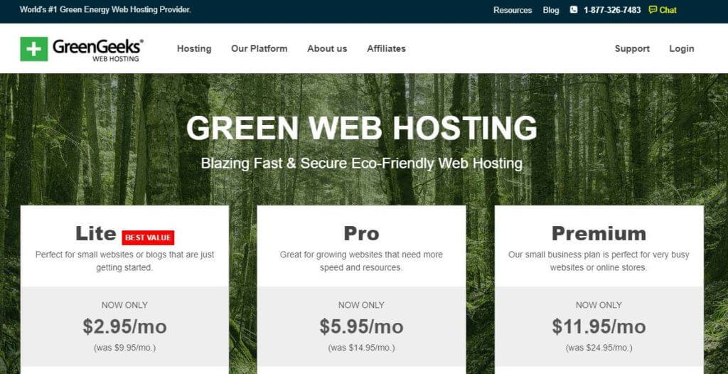 GreenGeeks Hosting