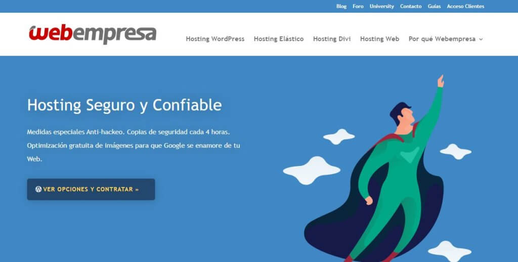 Mejores alojamientos web de España Webempresa