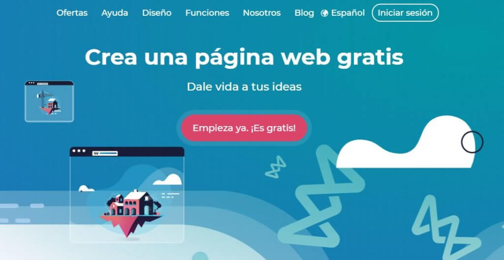 SiteW página de inicio