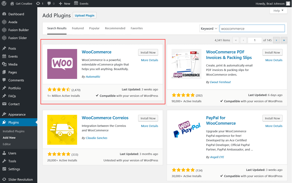 Plugin WooCommerce