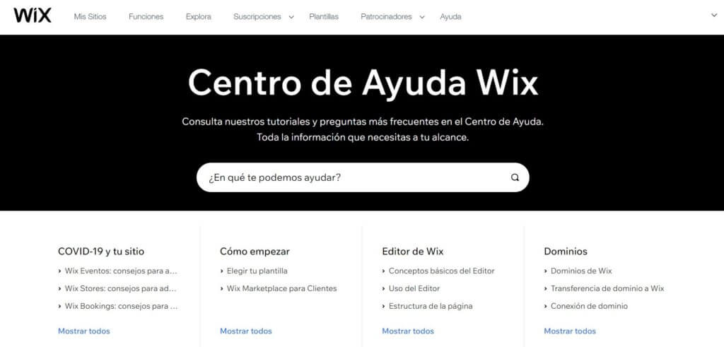 Servicio técnico de Wix