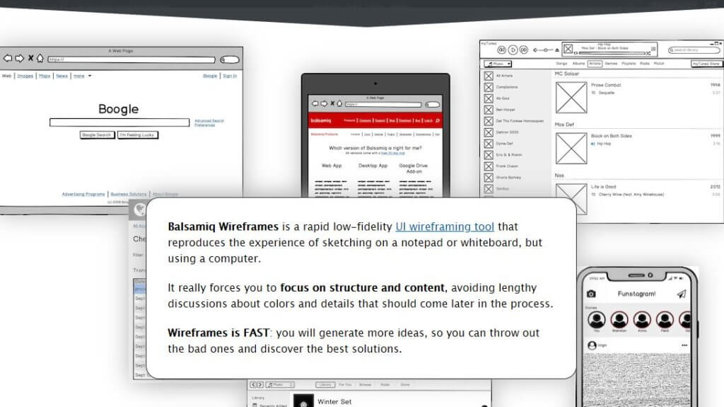 Balsamiq para crear el prototipo de una aplicación web