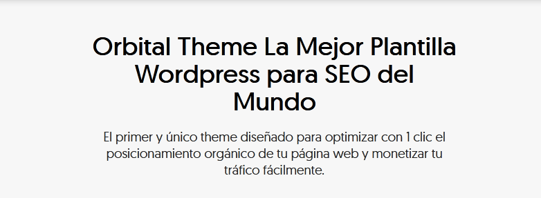 mejores temas para WordPress Premium Orbital Theme