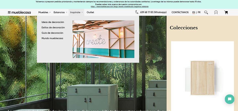 E-commerce con Shopify Mueblecasa