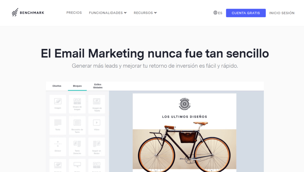 Email marketing gratis con Benchmark