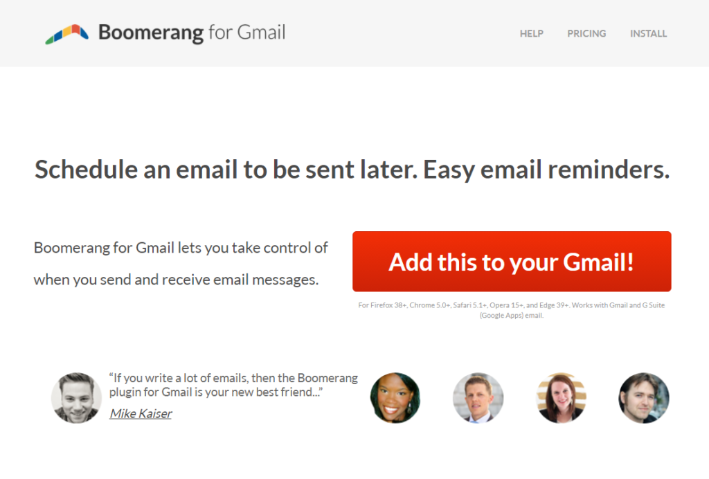 Boomerang for Gmail