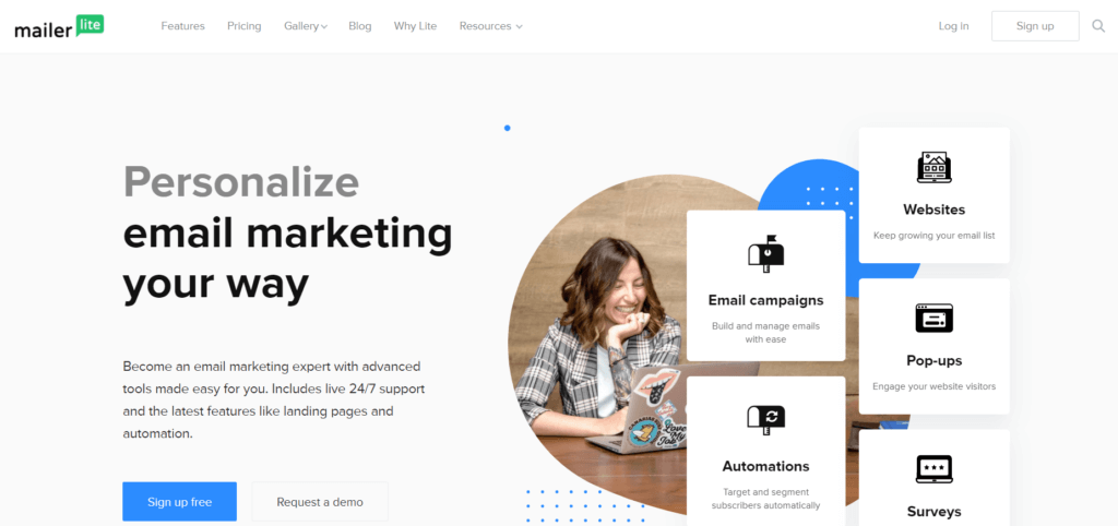 Email marketing gratis con MailerLite