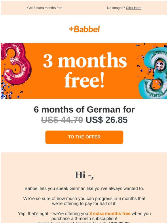 Ejemplos de Email Marketing babbel