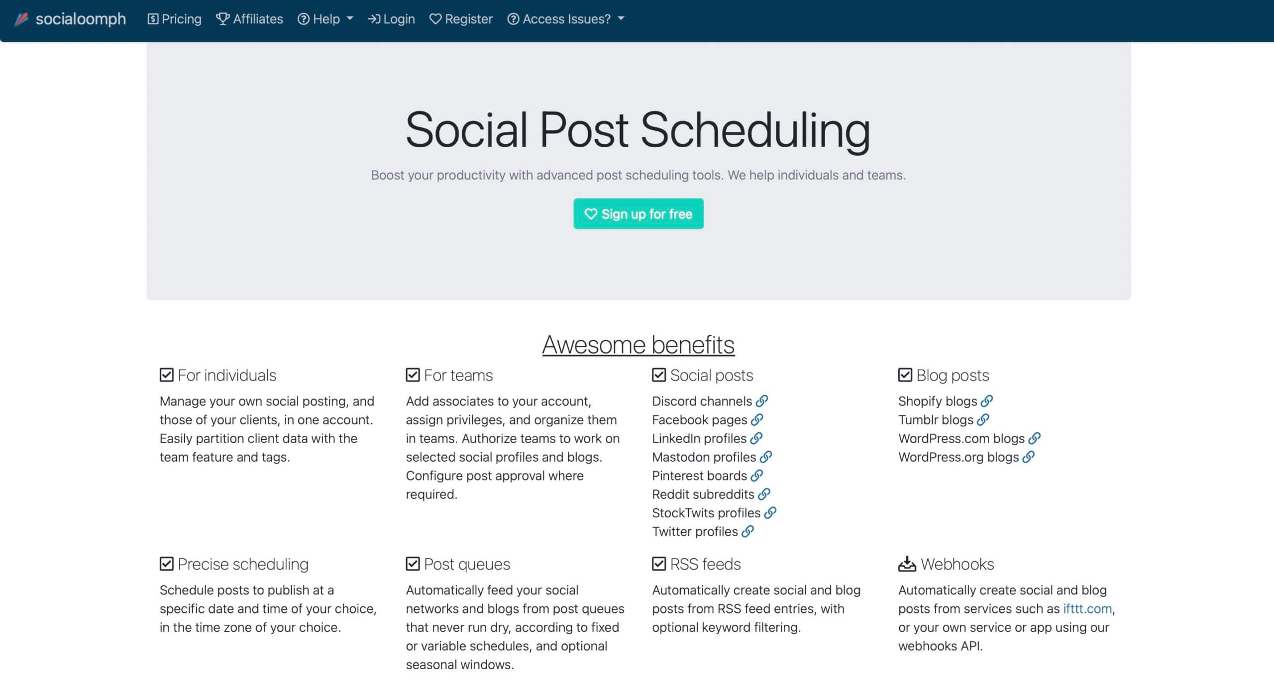 SocialOomph alternativa a Hootsuite