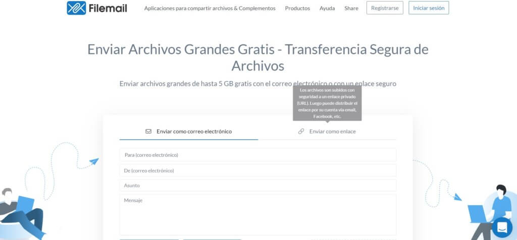 Filemail transferencia segura de datos