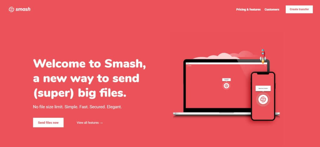 Smash para enviar archivos grandes