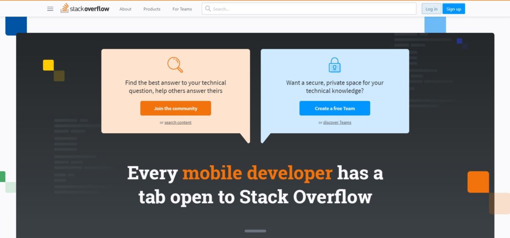 Página principal de Stack Overflow