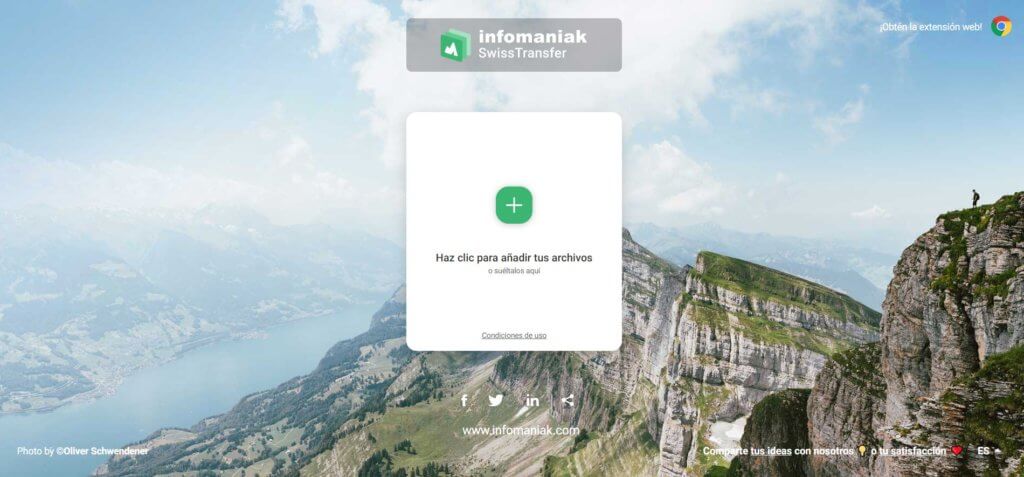 SwissTransfer para enviar archivos grandes