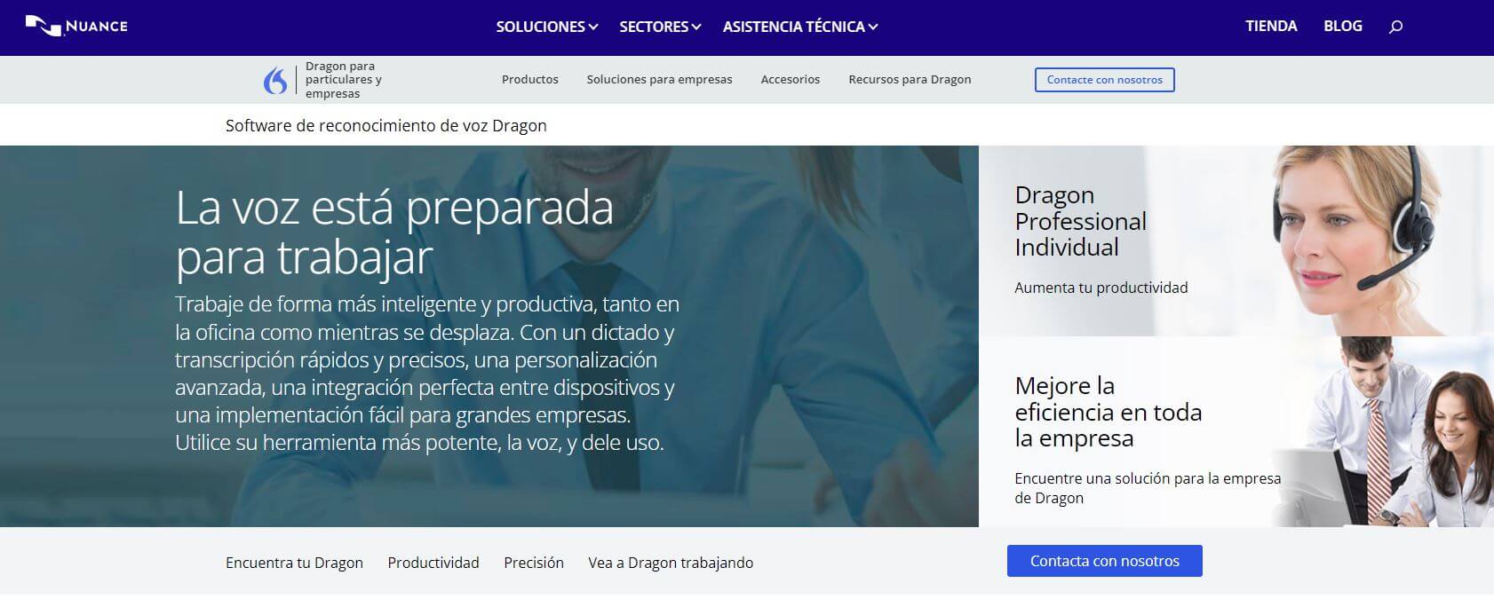 Dragon profesional - mejores softwares de reconocimiento de voz