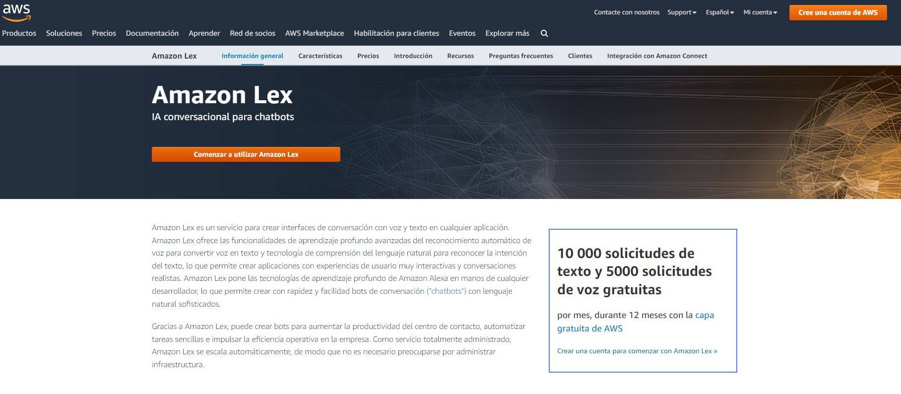 Amazon AWS services - software de reconocimiento de voz