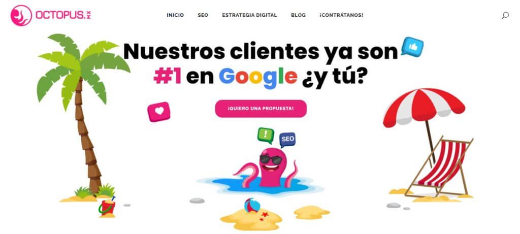 Agencias de marketing digital en México Octopus