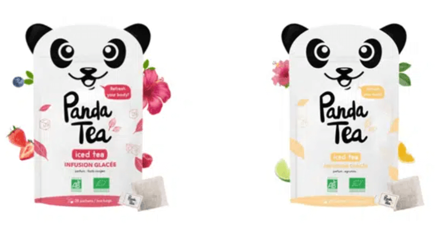 Ejemplos de identidad visual Panda Tea