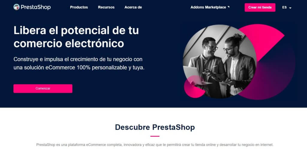 plataformas de comercio electrónico Prestashop