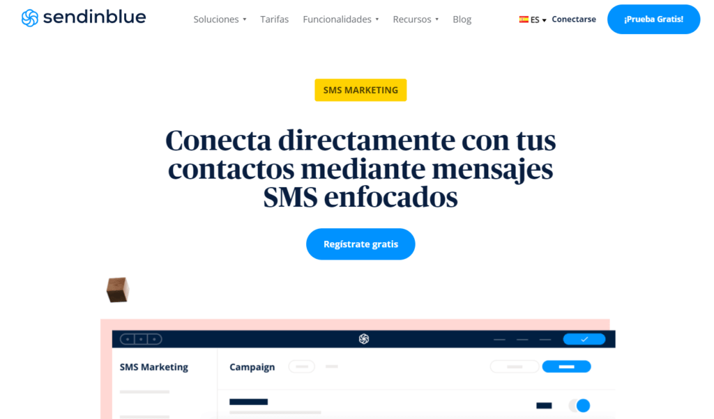 Plataforma de SMS marketing Sendinblue