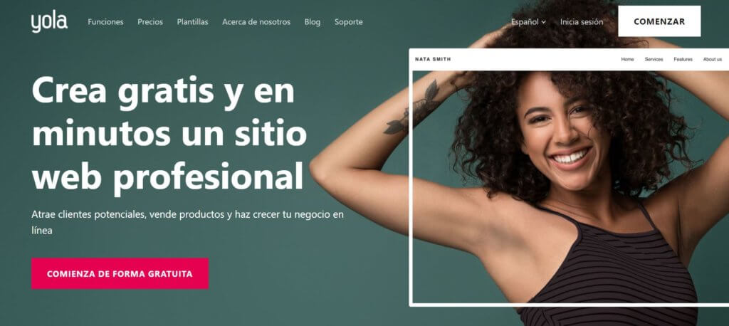 Yola es una de las mejores plataformas para crear páginas web gratis en varios idiomas