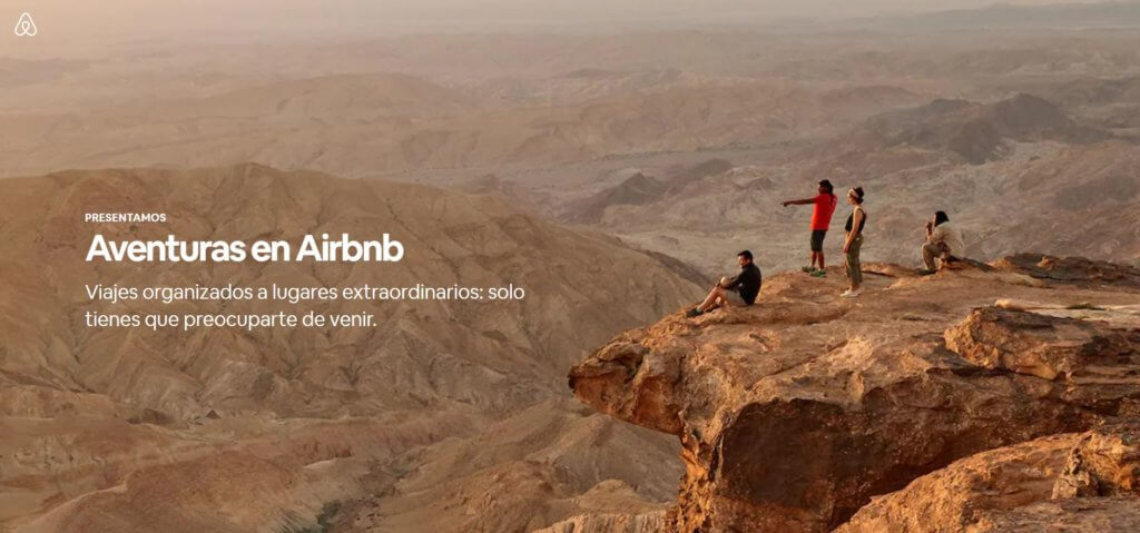 Ejemplo de Airbnb de buenas prácticas de diseño web