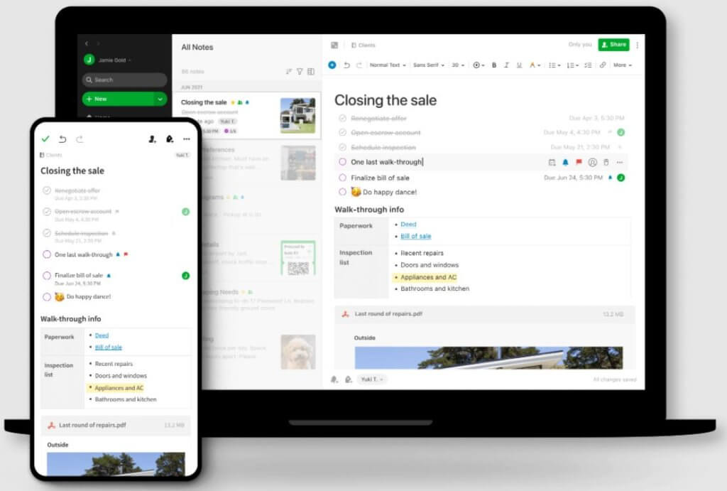 Evernote para la toma de notas