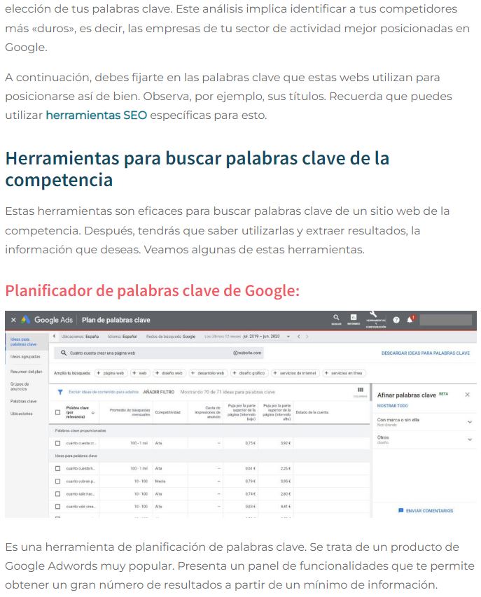 Ejemplo de Webolto de cómo escribir para la web