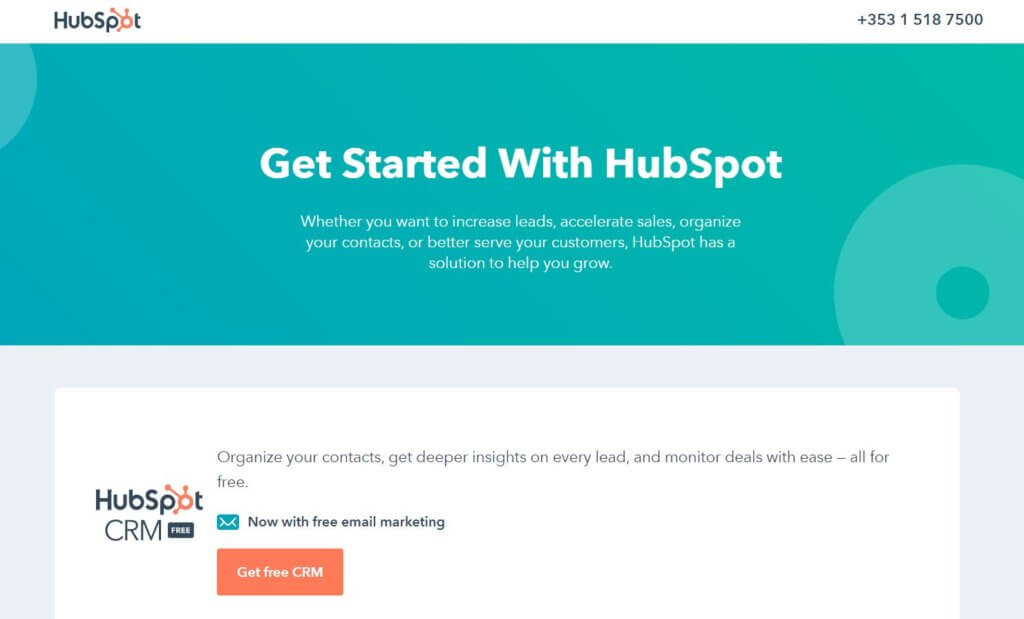 Hubspot es un software de CRM gratuito