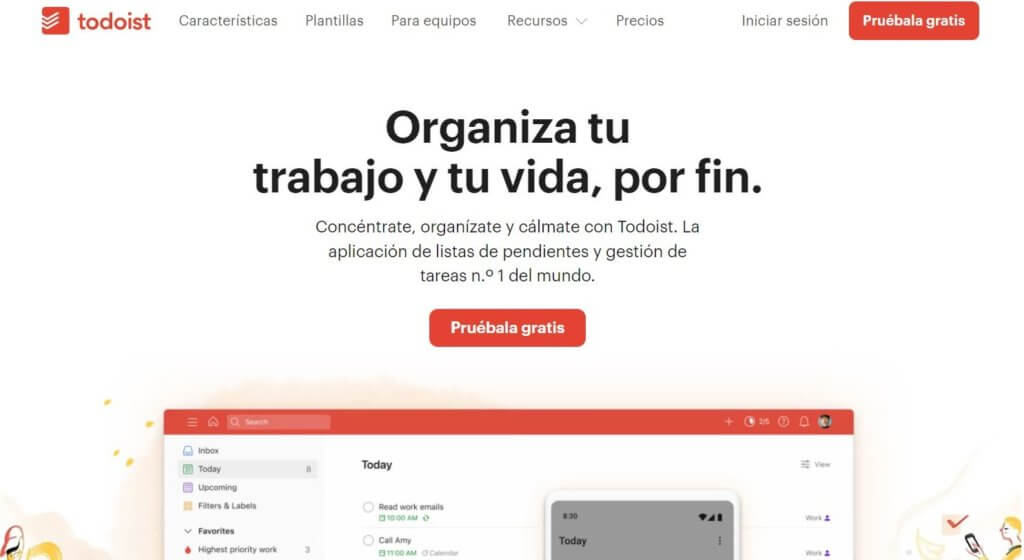 Todoist para la gestión de tareas