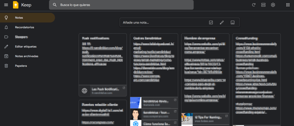 Google Keep aplicaciones para crear listas de tareas pendientes