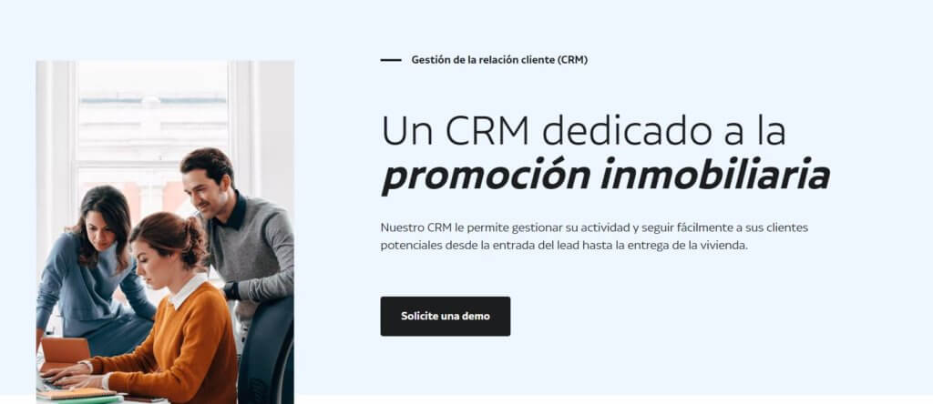 CRM dedicado a la promoción inmobiliaria