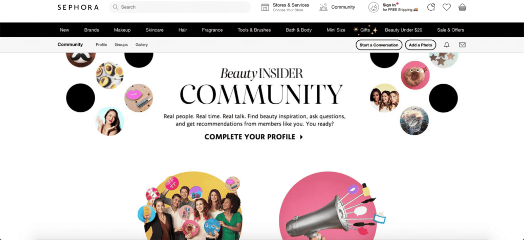 Estrategia de CRM de Sephora: comunidad virtual