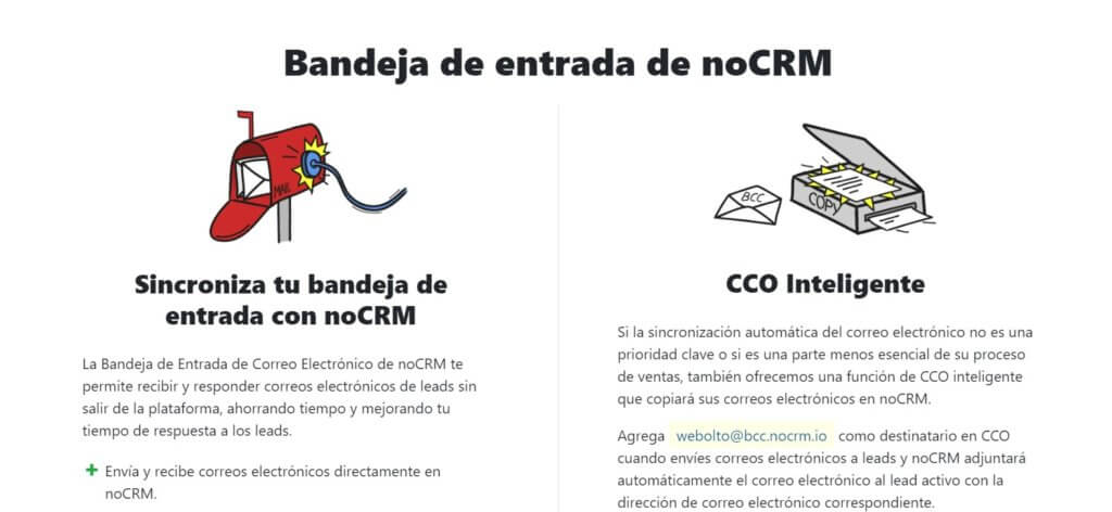 Bandeja de entrada de noCRM.io