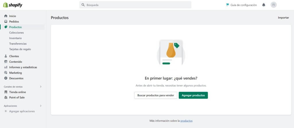 Añadir productos a tu tienda online