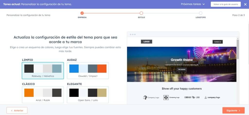 Personalizar tema en HubSpot CMS