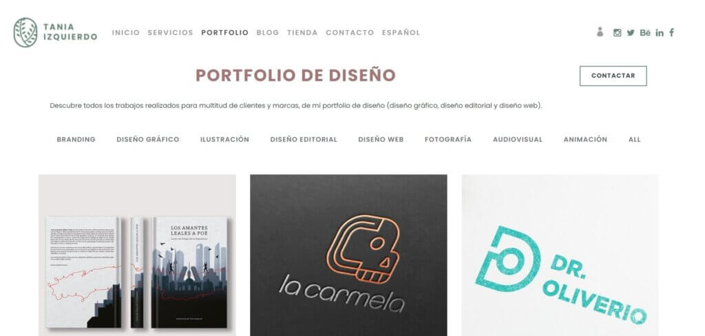 ejemplos de portfolios