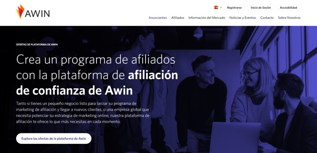 Plataforma de afiliación Awin