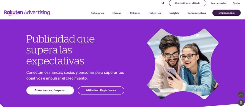 Plataforma de afiliación Rakuten Advertising