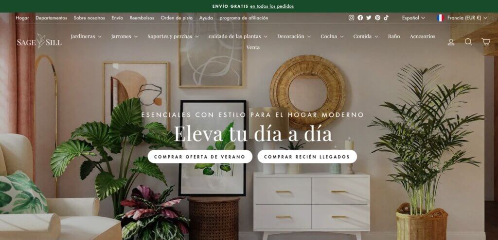 tienda online Sage and Sill