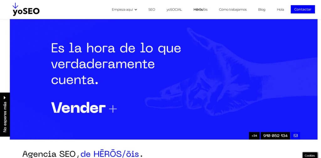 Sitio web de la agencia SEO de Madrid Yo SEO Marketing
