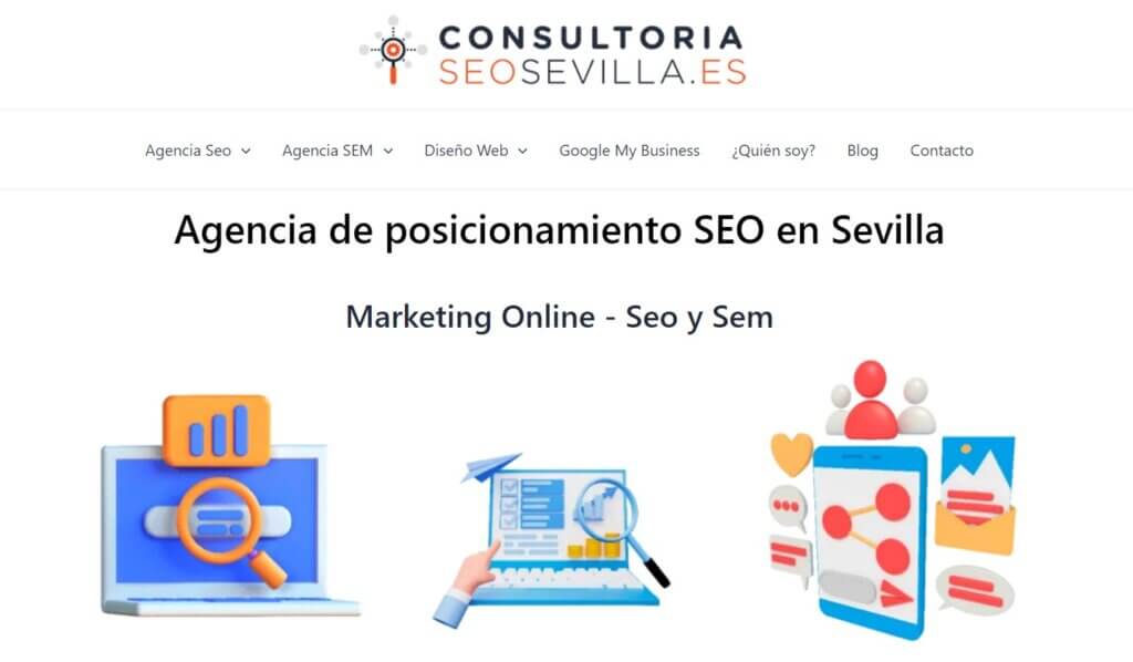 Sitio web de Consultoría SEO Sevilla