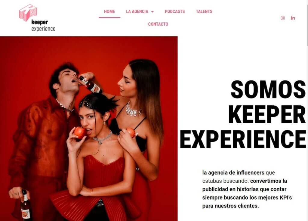 Agencia de marketing de influencers Keeper Experience en Madrid
