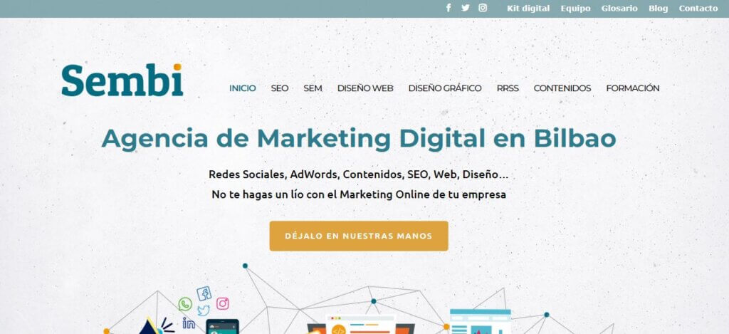 Sitio web de la agencia Sembi